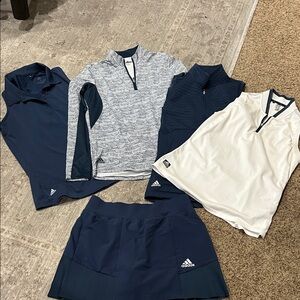 5 piece adidas golf set outfit